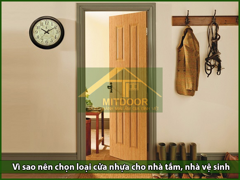 Vì sao nên chọn loại cửa nhựa cho nhà tắm, nhà vệ sinh